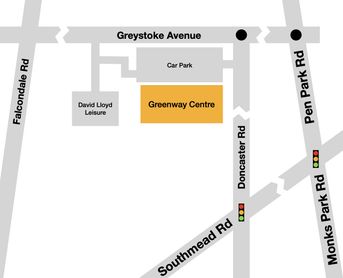 Map or area around Greenway Centre